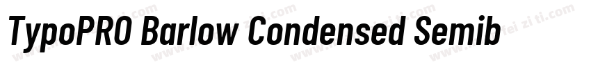 TypoPRO Barlow Condensed Semibold字体转换